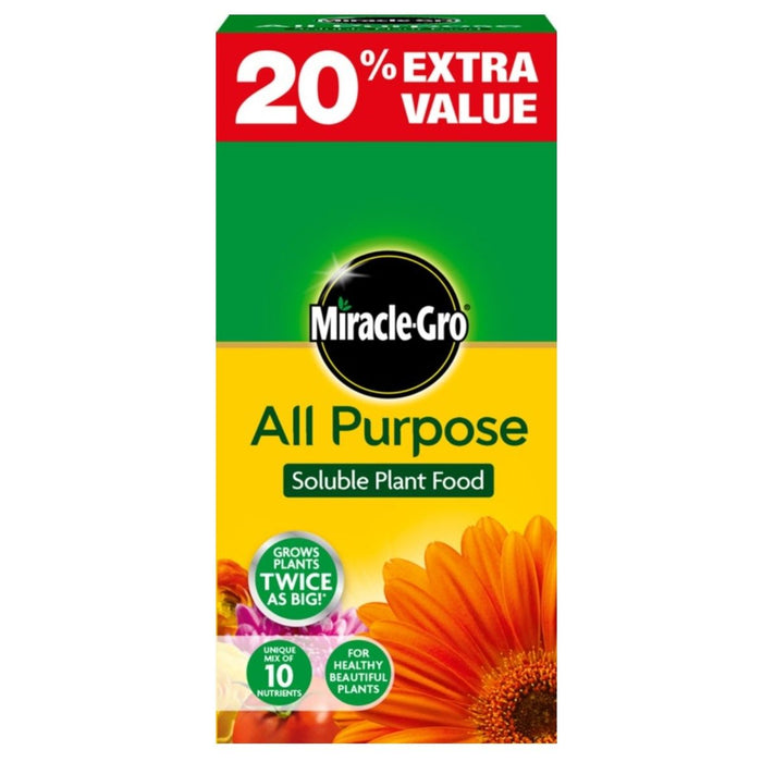 Miracle-Gro All Purpose Soluble Plant Food 1kg + 20% Extra