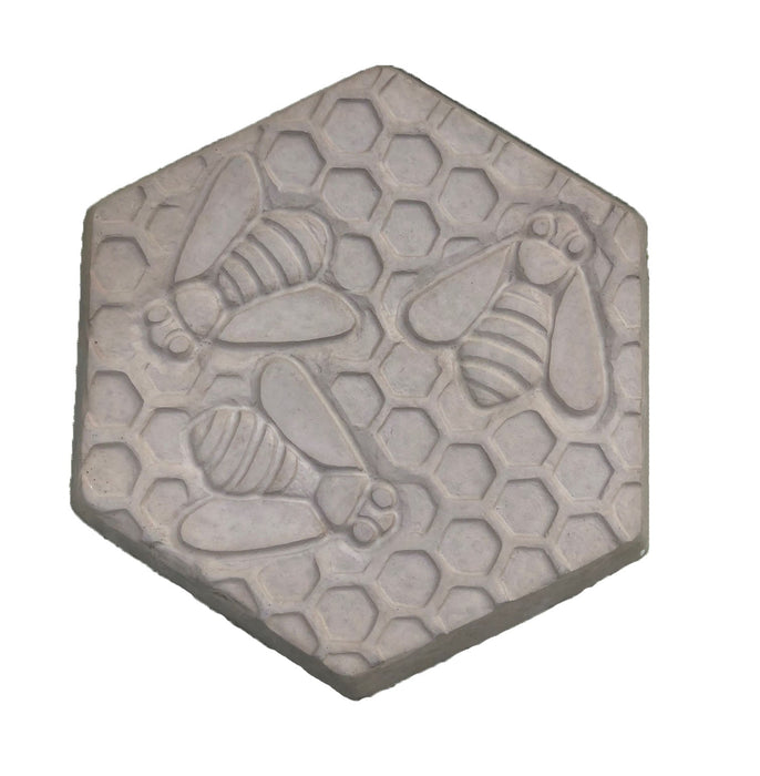Deco-Pak Hexagon Bee Stepping Stone - Grey