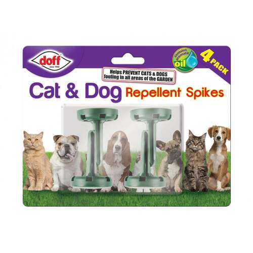 DOFF Cat & Dog Repellent Spikes - Clipstrip 4Pk