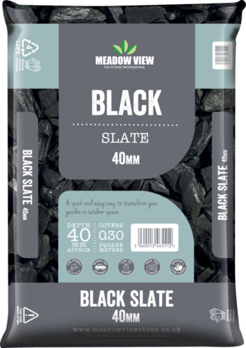 Meadow View Black Slate 40mm