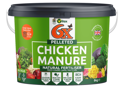 Vitax 6X Pelleted Poultry Manure 8kg