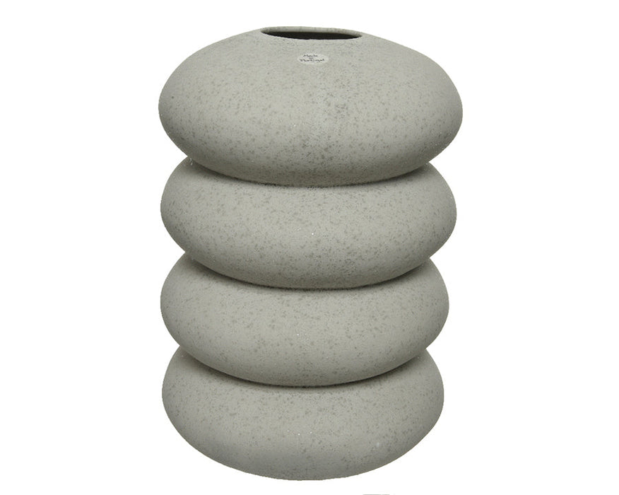 Kaemingk Earthenware Stacked Stones Vase