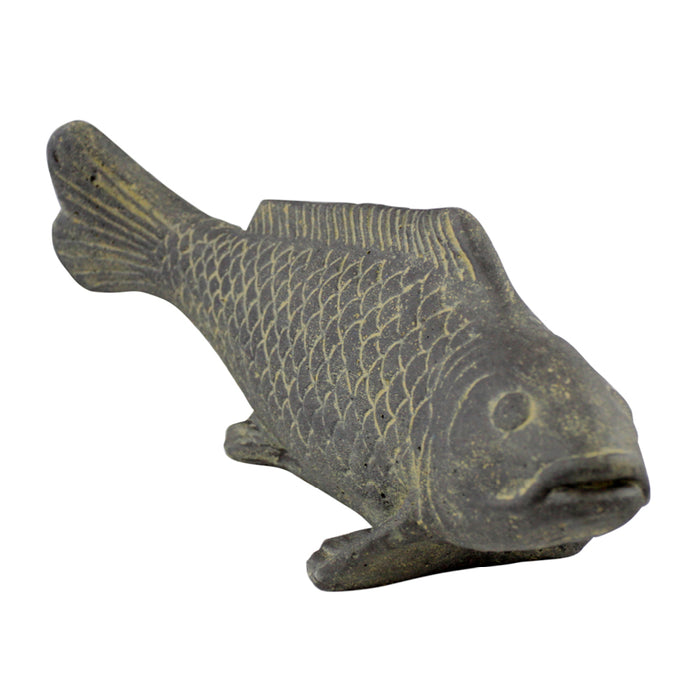 Stone Carved Fish on Base 40cm