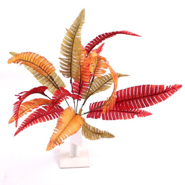 JENO Autumn Leather Fern Bush