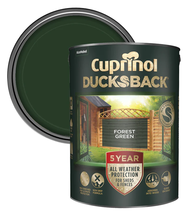 Cuprinol Ducksback 5Ltr - Forest Green
