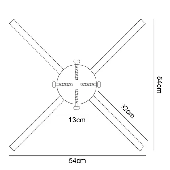 GP 5" Premium Metal Tree Stand- 4 Scrolled Leg Green