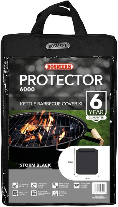 Bosmere Protector 6000 Kettle Barbecue Cover XL - Storm Black