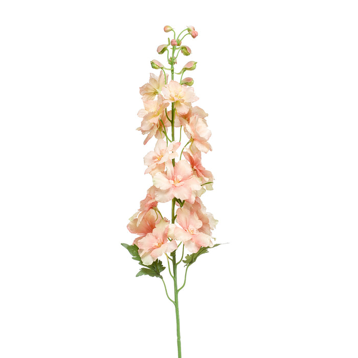 Emerald Delphinium Spray Peach 95cm