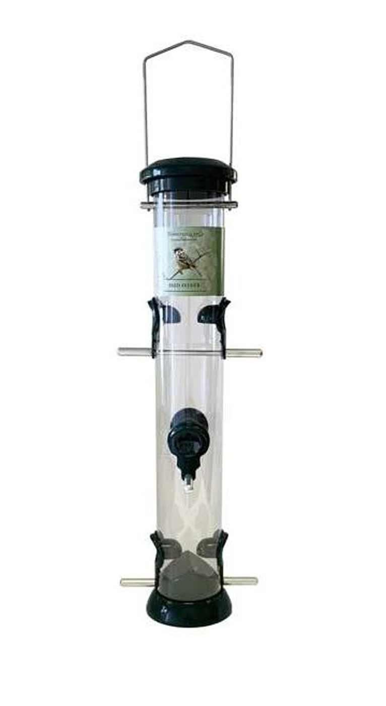 Johnston & Jeff Green Cast Metal 4-Port Seed Feeder