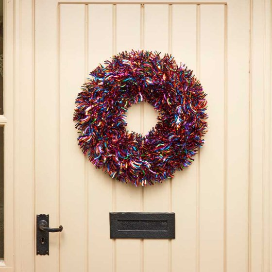 Smart Garden X-Bling! Tinsel Wreath - 45Cm