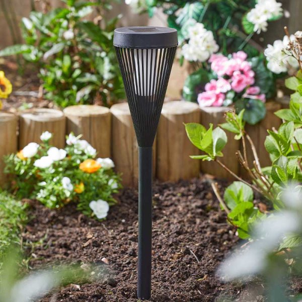 Smart Solar Urbane Flaming Stake Light