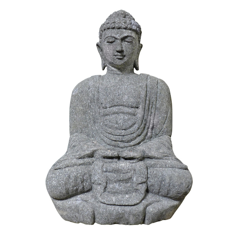 Buddha Sitting Japanese Natural Basanite Stone 75cm