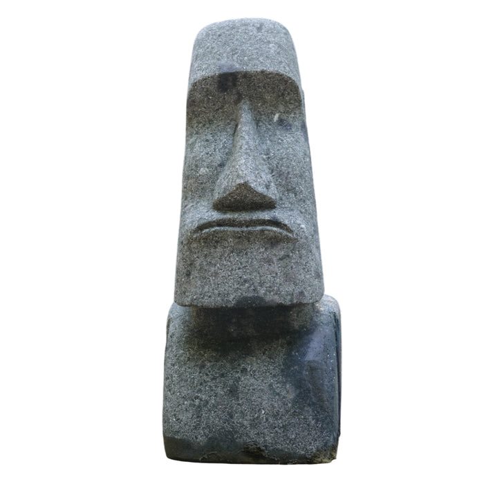 Moai Head Natural Basanite Stone 75cm