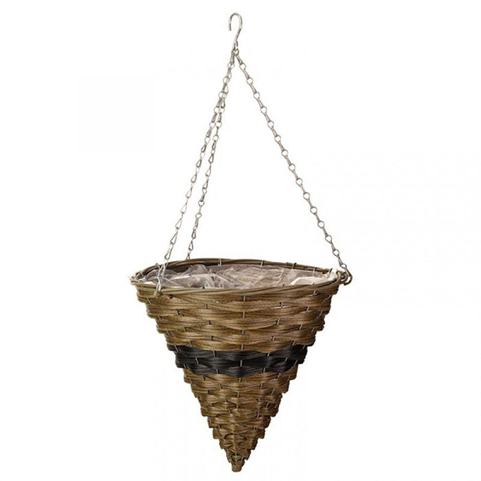 SmartGarden 14” Firenze Faux Rattan Cone