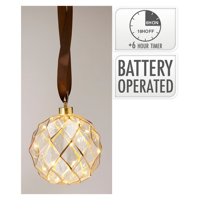 Koopman Ball Hangdeco LED 14Cm