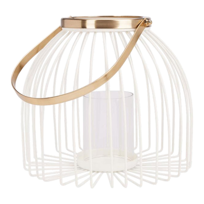 Koopman Lantern 195Mm Iron Wire White
