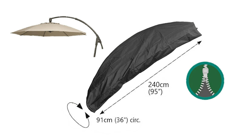 Bosmere Protector 6000 Cantilever Parasol Cover - Storm Black
