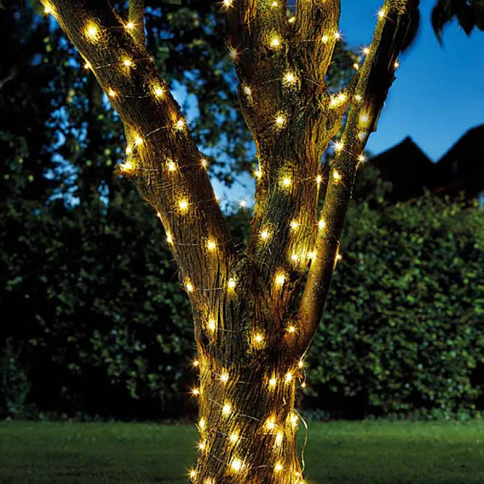 Smart Solar Firefly String Lights - 100 Warm White LED