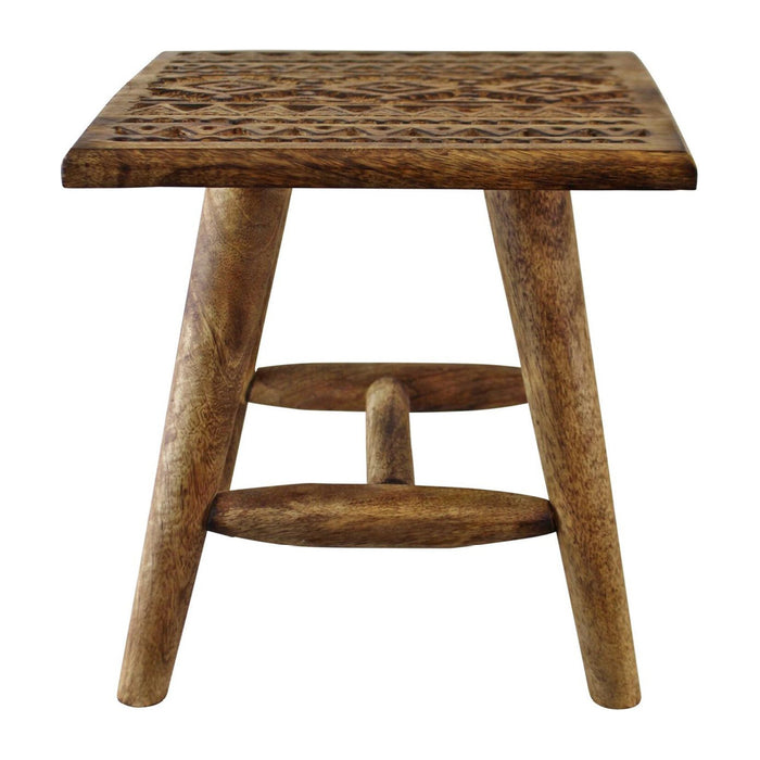 Sifcon Kasbah Wooden Stool 25cm x 25cm