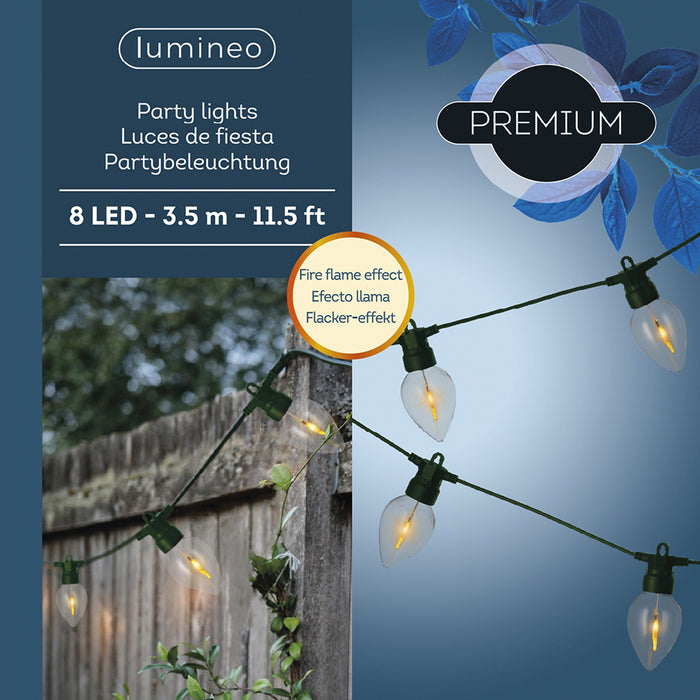 Kaemingk Micro LED Partylight Fire Flame Lighting (350cm)