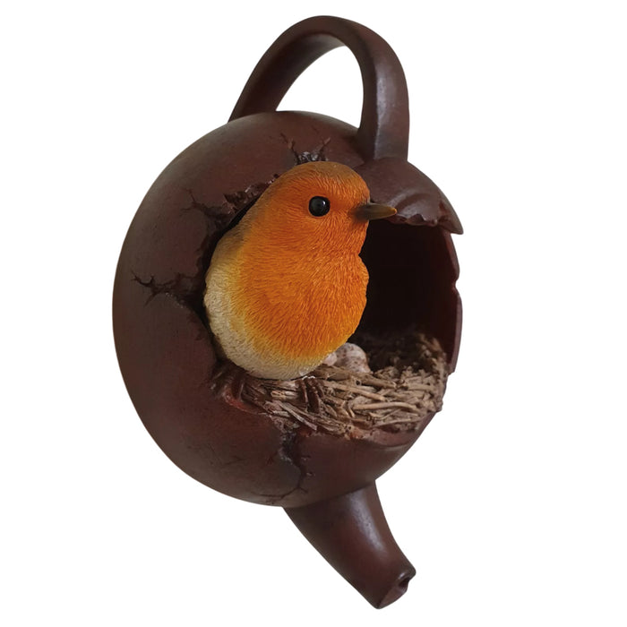 Vivid Arts Hanging Robin'S Nest In Teapot D