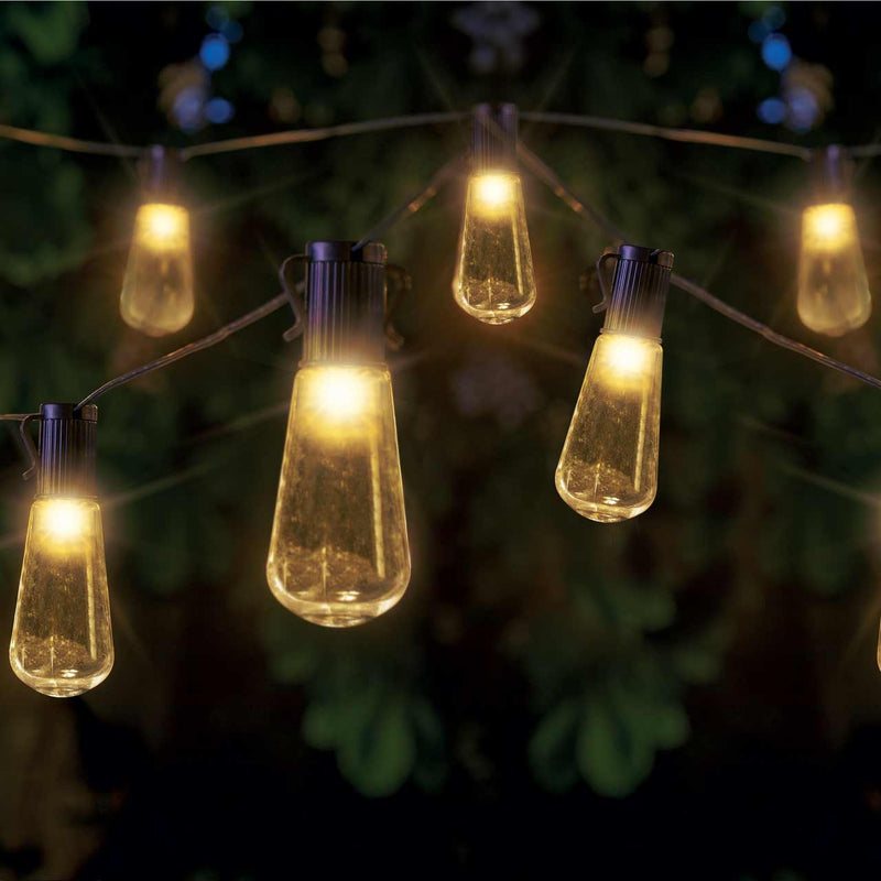 Smart Solar 40 Deco Bulb String Lights