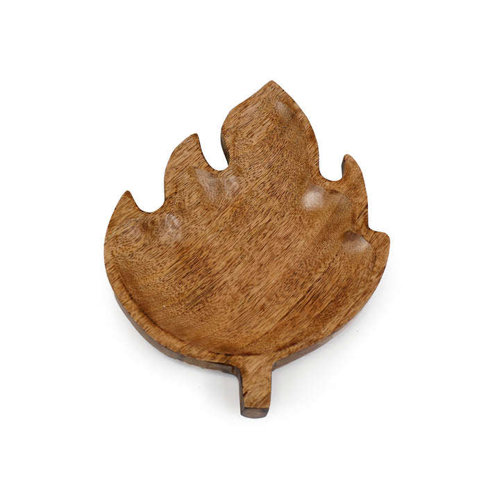 Sifcon 25X19 Mango Wood Leaf Tray