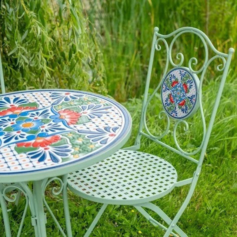 Ascalon Green Mosaic Bistro Set