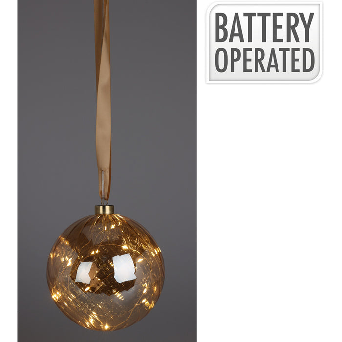 Koopman Ball Swirl Hanging Deco LED 20