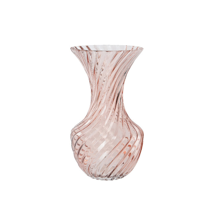 Kaemingk Vase Glass Pink (Dia.15.5Cm X H.27.7Cm)