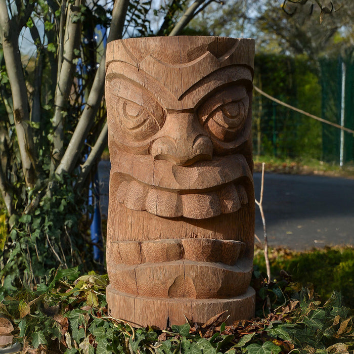 Polynasia Tiki Statue Coconut Palm 50cm