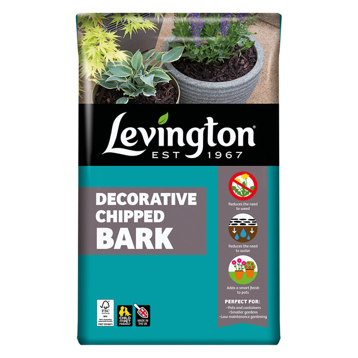 Levington Decorative Chipped Bark 40L