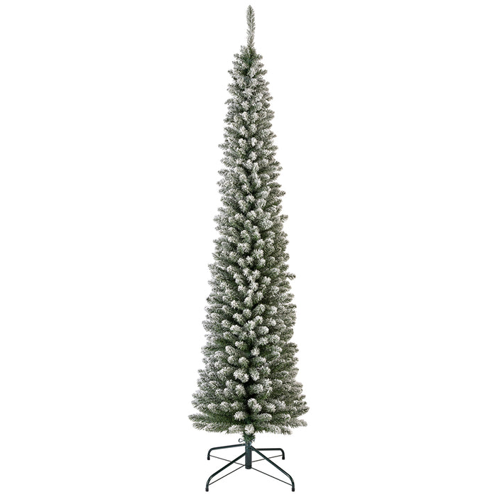 Kaemingk Snowy Pencil Pine Tree (Dia.60Cm X H.210Cm)