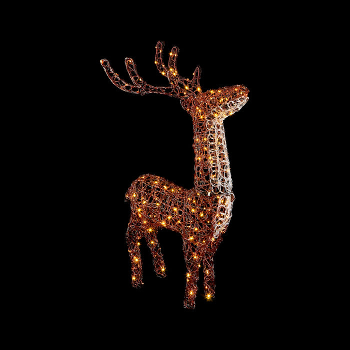 Premier 200 Leds Warm White Acrylic Stag (115cm)