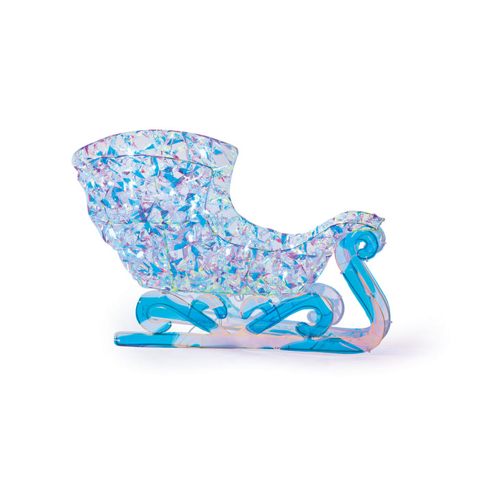 Premier Lit Iridescent Twist Sleigh With Reindeers (88cm)