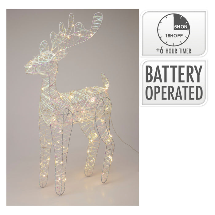 Koopman Reindeer 60Cm W LED White