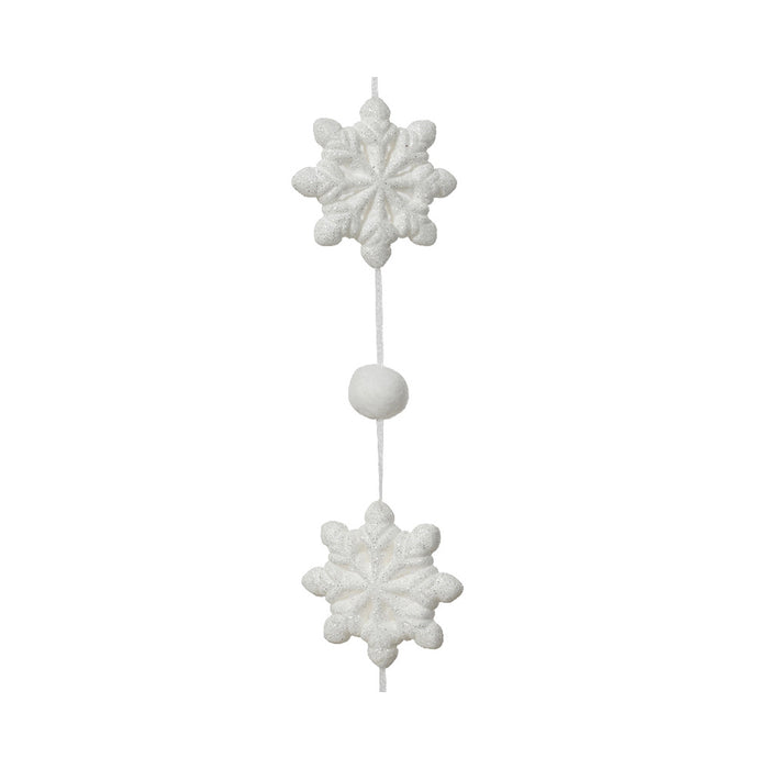 Kaemingk Snow Garland Foam White (L.1.5Cm X W.8.5Cm X H.177Cm)