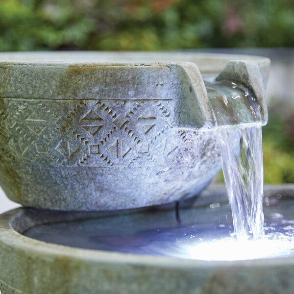 Kelkay Oasis Water Featre inc. LEDs