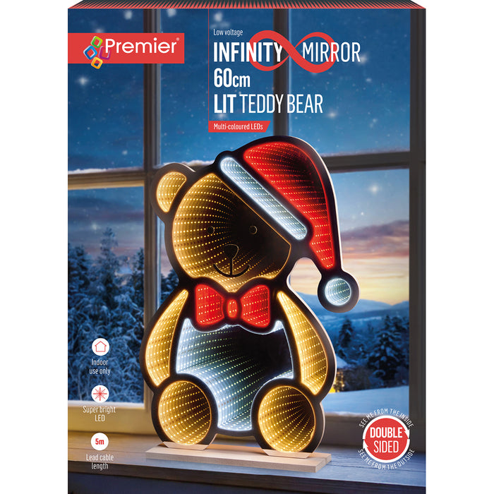 Premier Infinity Mirror - Teddy Bear (60cm)
