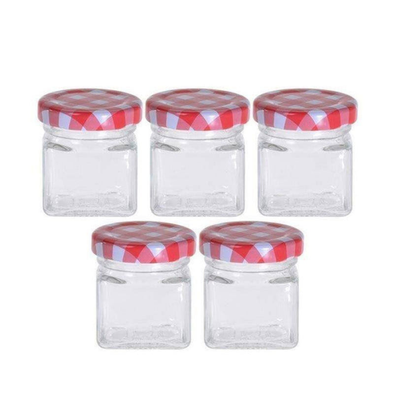 Koopman Storage Jar Set Glass 5Pcs