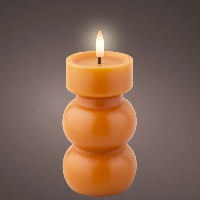 Kaemingk LED Wick Orange Candle (15cm)