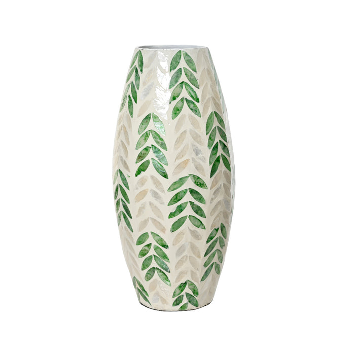 Kaemingk Vase Capiz Tall Teardrop