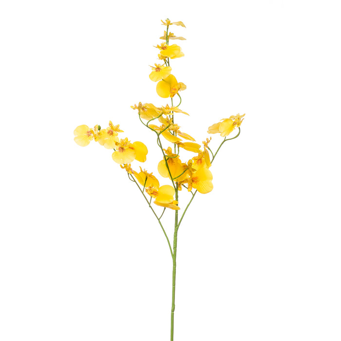 Emerald Oncidium Spray Rt Yellow 75cm