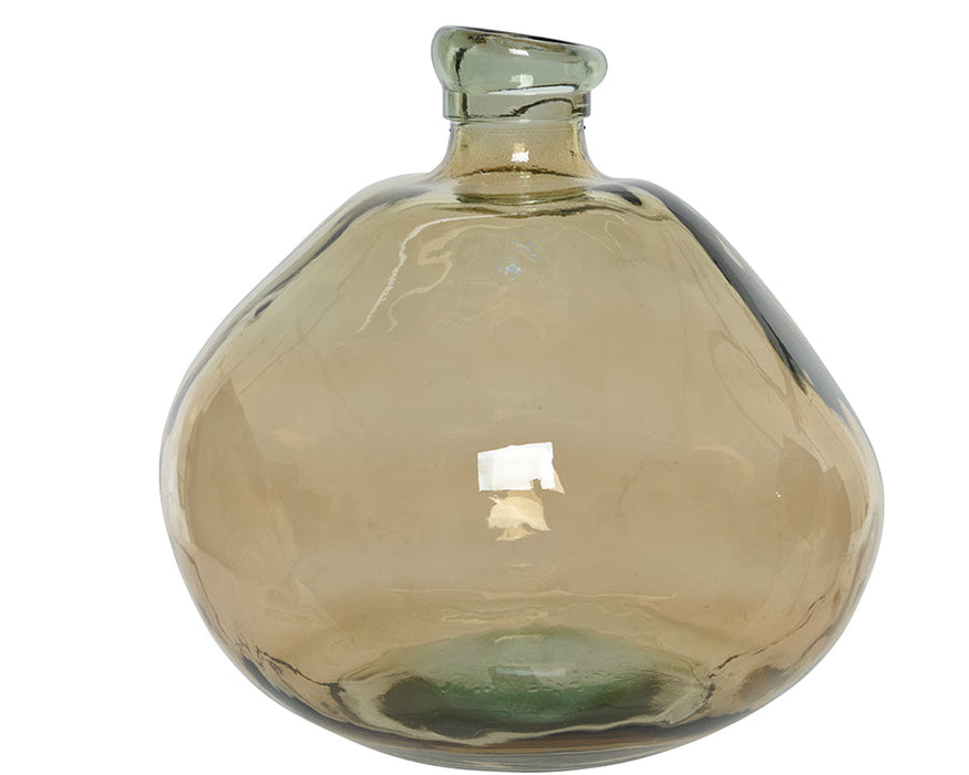 Kaemingk Recycled Glass Vase Natural Colour