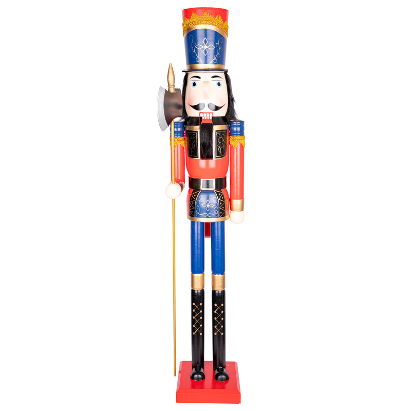 SHATCHI 120cm Nutcracker Figure - Large Christmas Soldier Decoration