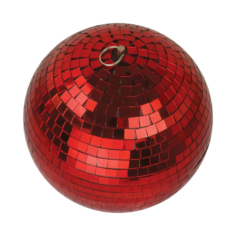 Shatchi 25cm Mirror Ball Red