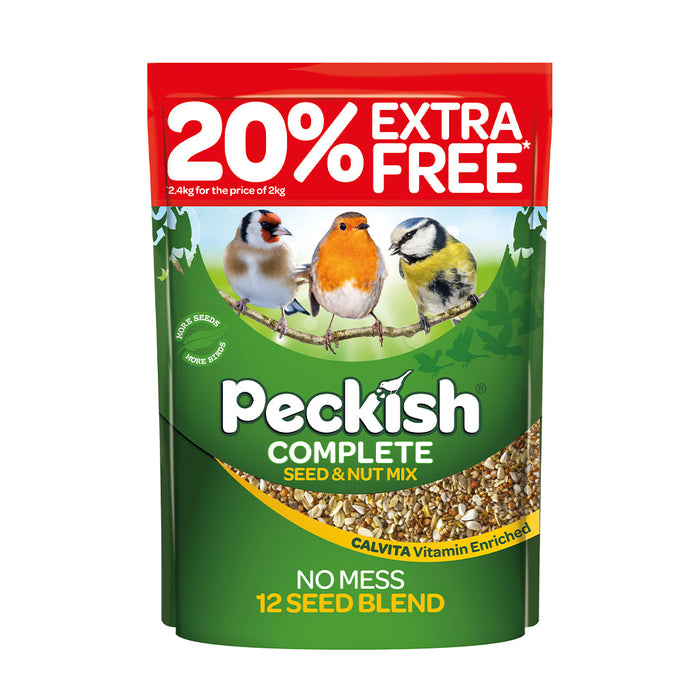 Peckish Complete Seed & Nut Mix 2kg + 20% Extra