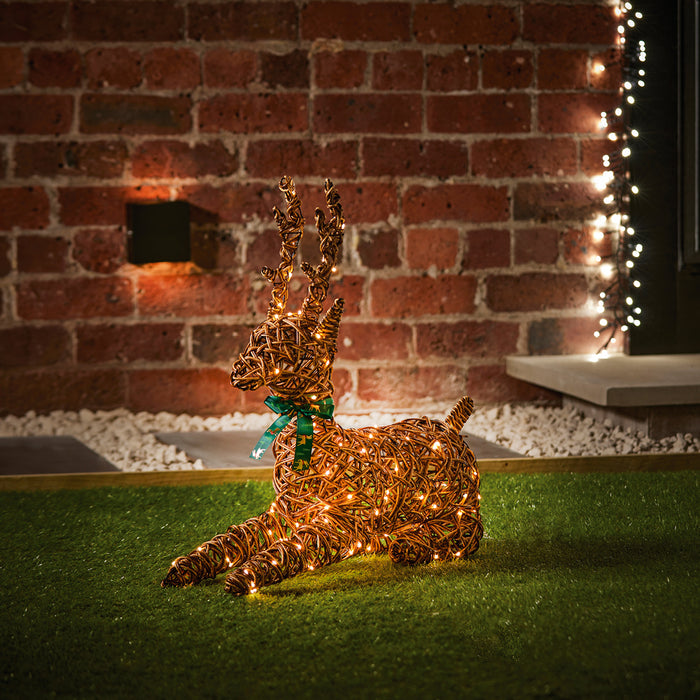 Premier 120 LED's Lying Reindeer (58cm)