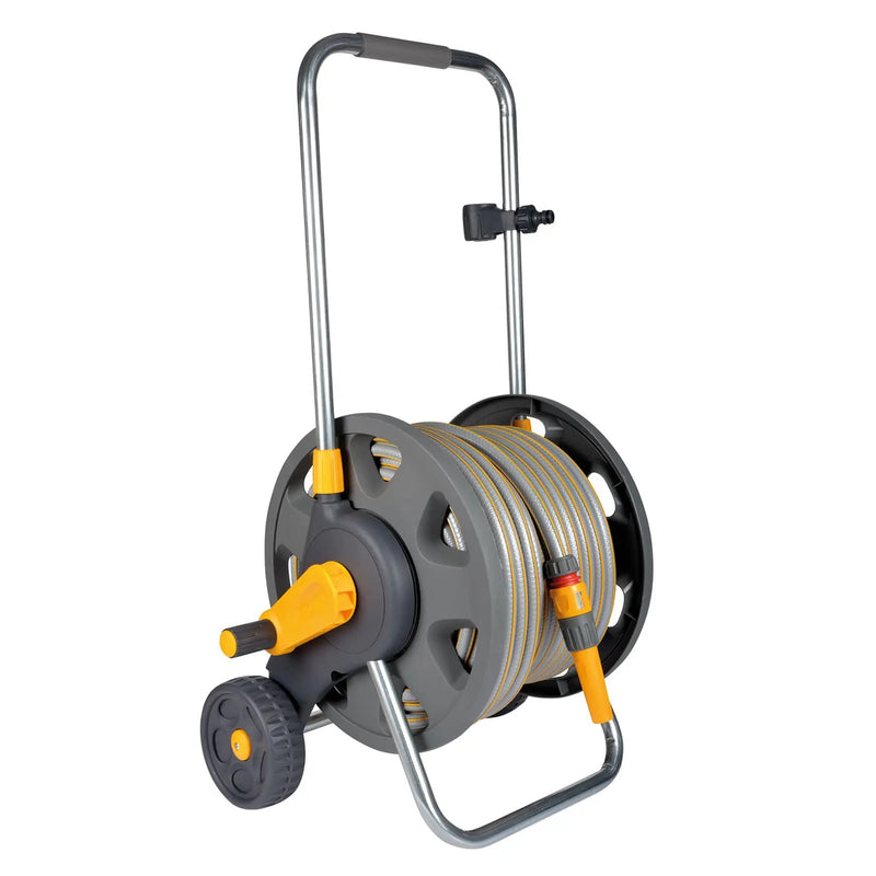 Hozelock Ass. 60M Hose Cart 50M Mp Hose & Fittings/Nozz.