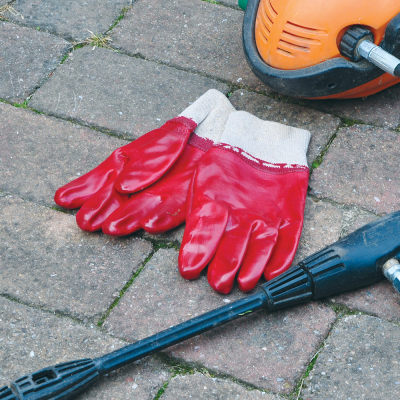 KF  Pvc Glove Red